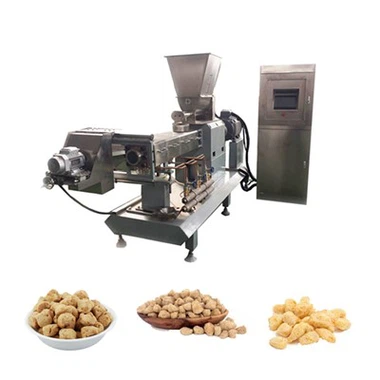 Double Screw Extruder Soybean Machine