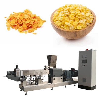 Extruded Corn Flakes Food Production Extruder
